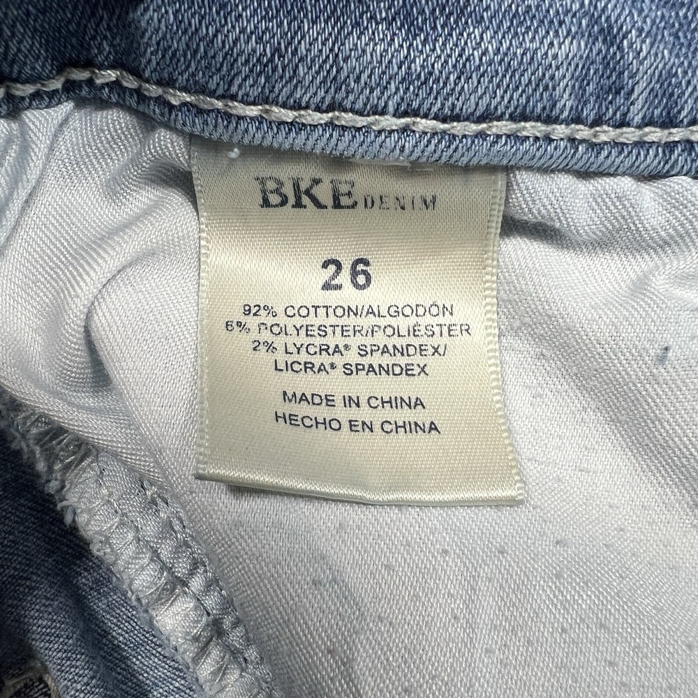 BKE Buckle Parker Universal Fit High Rise Ankle Skinny Women's 26 Distressed‎ - Picture 3 of 8